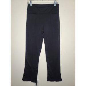 Athleta Black Metro classic wide leg yoga pants - small